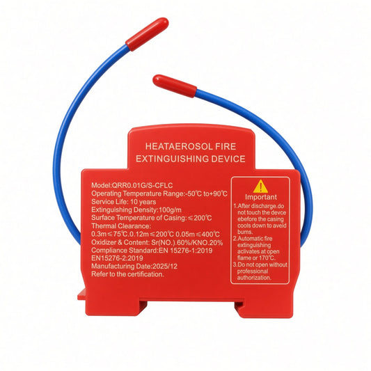 QRR0.01G/S-CFLC automatic heat aerosol fire extinguishing device, front label