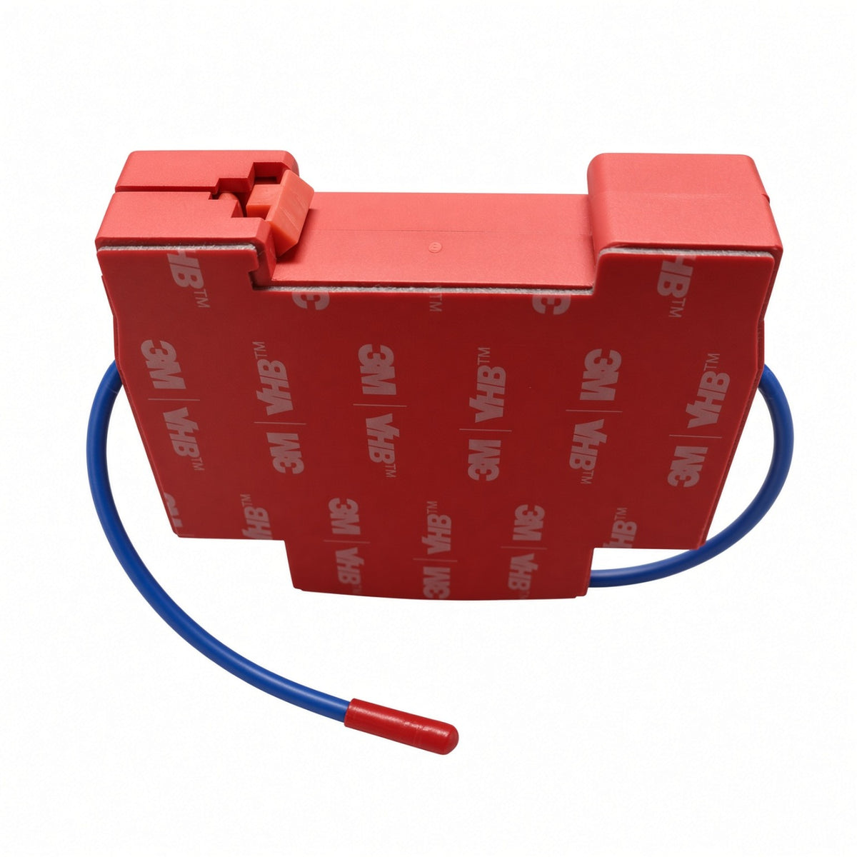 Bottom view of QRR0.01G/S-CFLC showing 35 mm DIN rail mounting clip