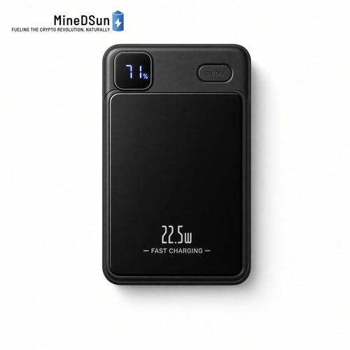 Magnetic power bank 10,000mAh with digital battery display